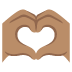 🫶🏽 heart hands: medium skin tone display on Google